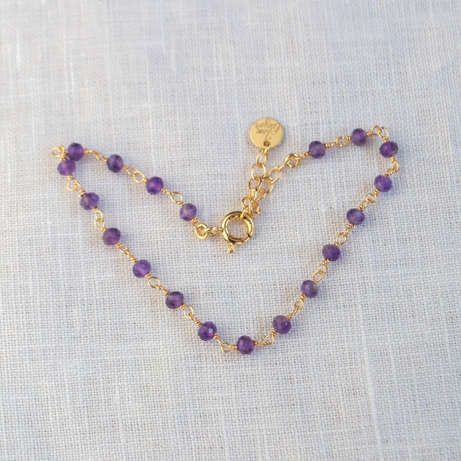 Halskette “Rosary – Amethyst”