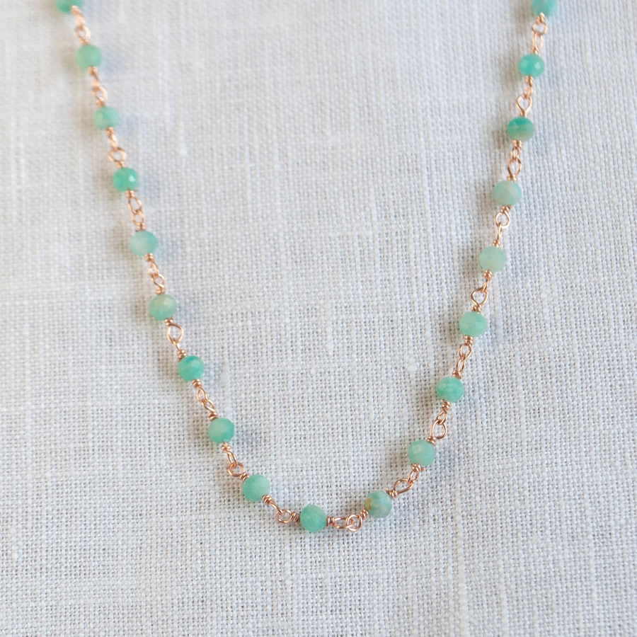 Halskette “Rosary – Amazonite"