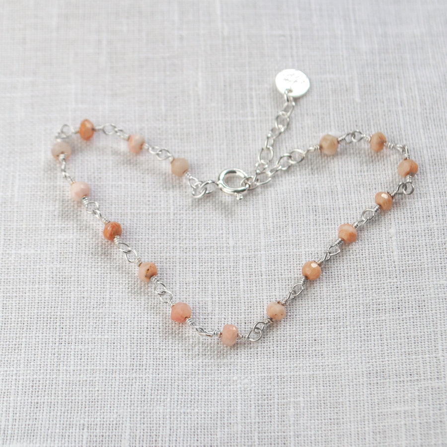 Armband “Rosary – Pink Opal”