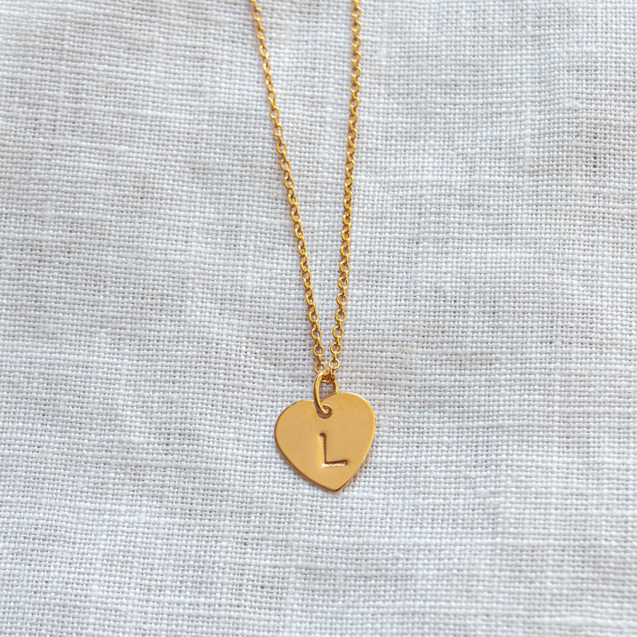 Gravurkette “Heart with Pearl”