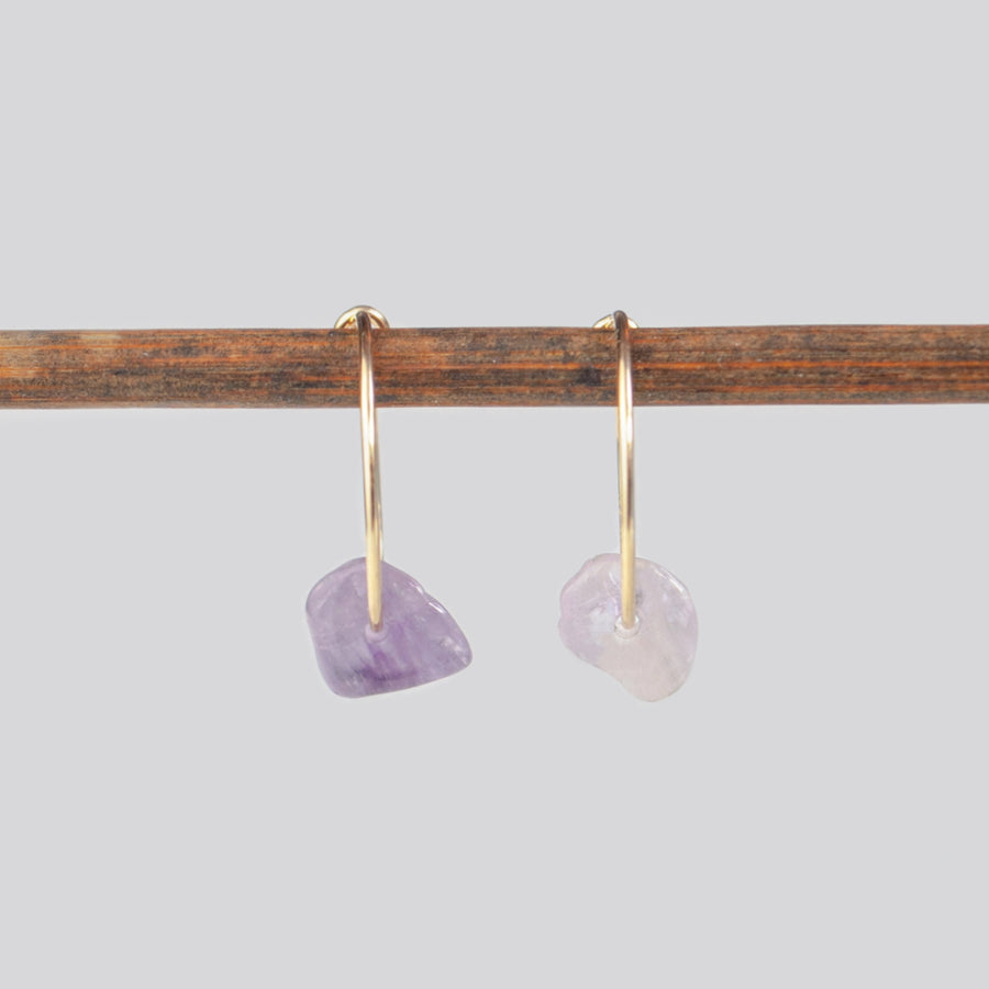 Ohrringe “Lavender Amethyst Chip”